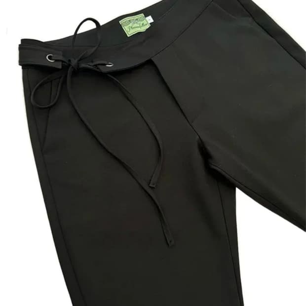 플리노팔로우 소피아 리본 부츠컷 슬랙스 블랙 1사이즈