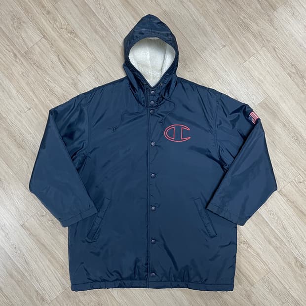 100~105) 90's 챔피온 성조기 양털 코치자켓(RRL&LVC&폴로
