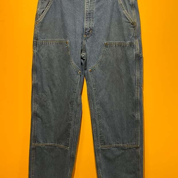 [36x30] 칼하트 B273 DST 데님 더블니 카펜터 워크팬츠