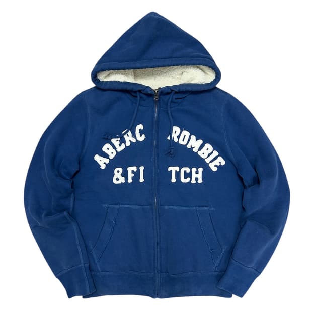 아베크롬비 블루 양털 후드집업(M)