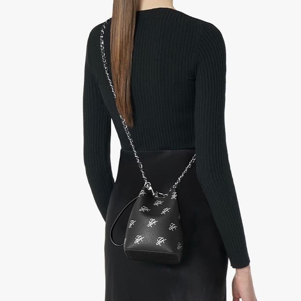 파인드카푸어 미니핑고백 패턴 체인 세트 - 블랙