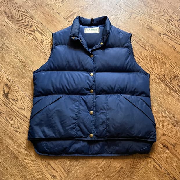 [M]90's 엘엘빈 USA 블루 다운 베스트