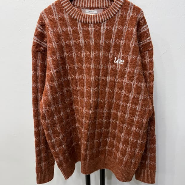 정품) Lee 리 남성 루즈핏 니트 스웨터 M