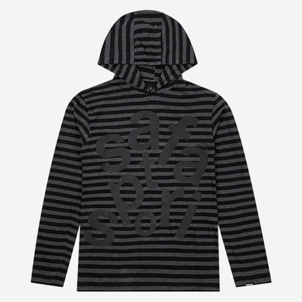 사파리스팟 티켓팅 스트라이프 보더 후드티