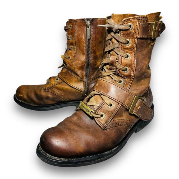 할리데이비슨 웨스턴 다크 브라운 빈티지 레인저 부츠