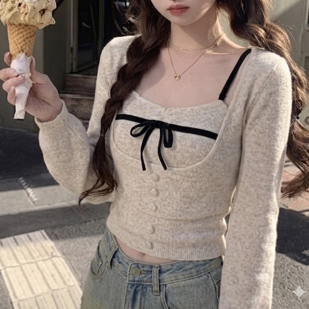 발레코어 여성티셔츠