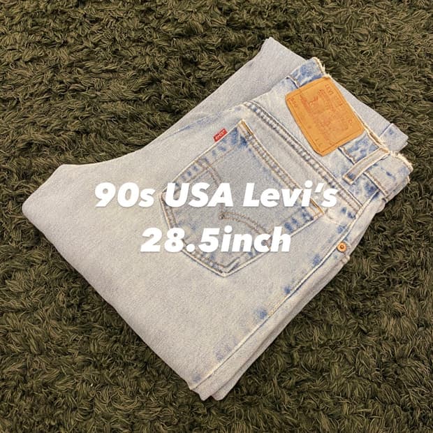 (28.5inch) 90s USA 빈티지 리바이스 연청