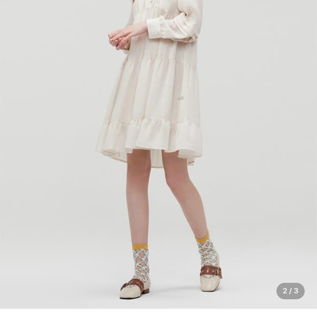 써스데이아일랜드 레이스 미니 원피스