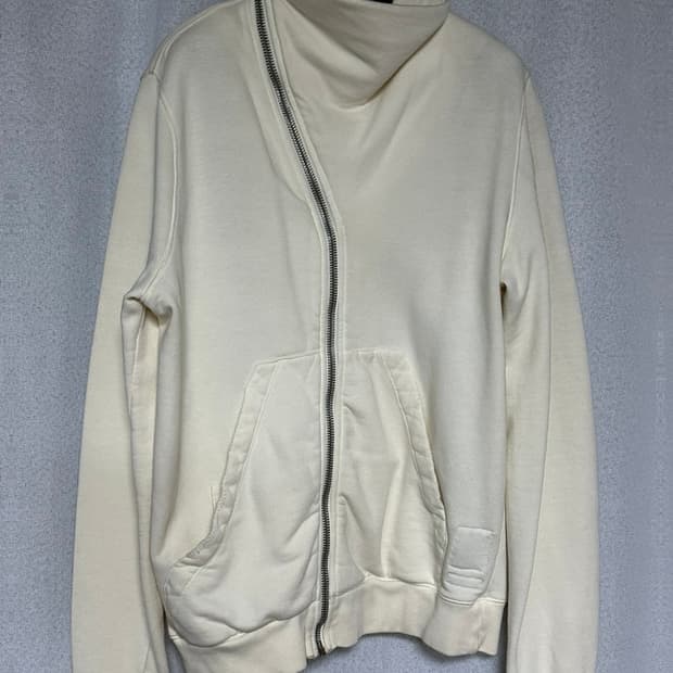 릭오웬스 사선 비대칭 집업