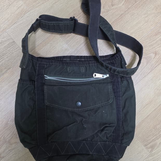 요시다포터 크랙 숄더백 s카키