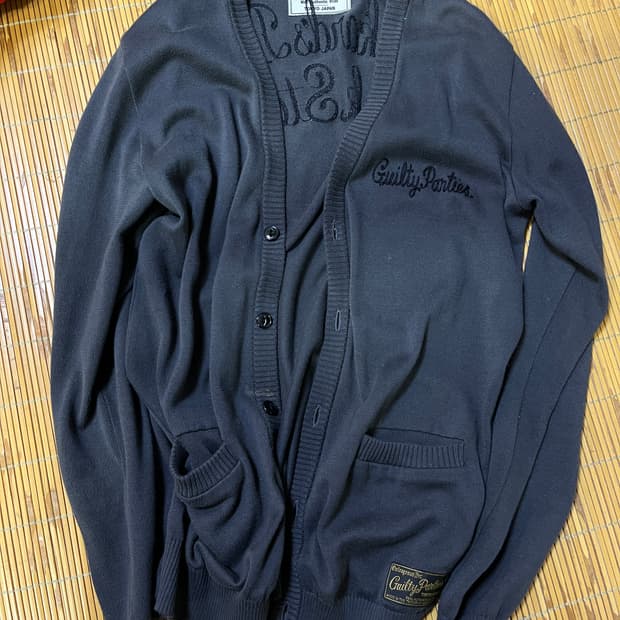 Wacko Maira 레터링 가디건 S