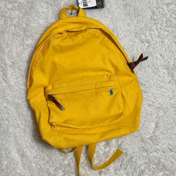 폴로 랄프로렌 옐로우 백팩 새상품