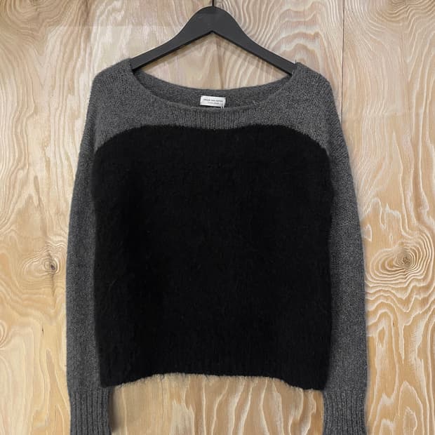 드리스 반 노튼 캐시미어 보트 넥 니트