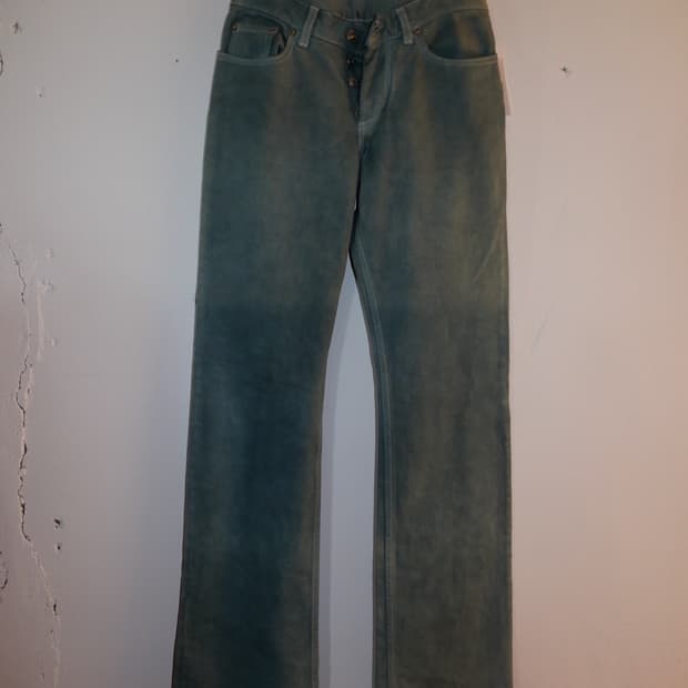 helmut lang 2000s vintage broken denim