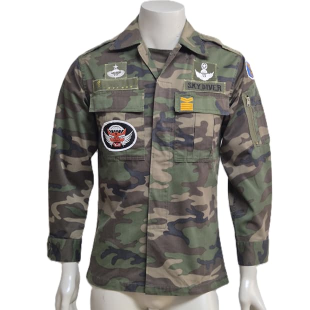 육군 구형 9공수특전여단 중사 초기형 독사복 전투복 상의 자켓 (S)