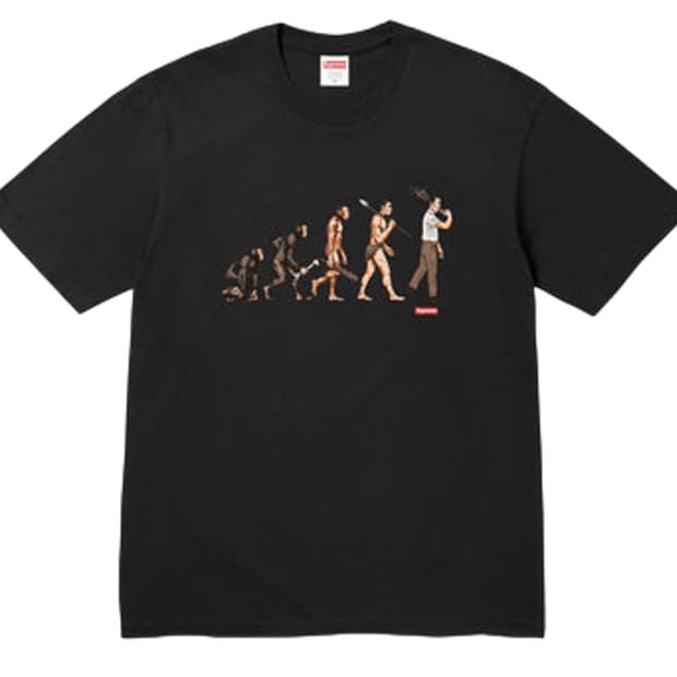 슈프림 에볼루션 티셔츠 블랙 - 26SS