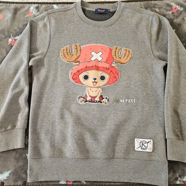 [M]리카우스 애니 원피스 정식 라이센스 기모 맨투맨 스웨트셔츠 쵸파버전