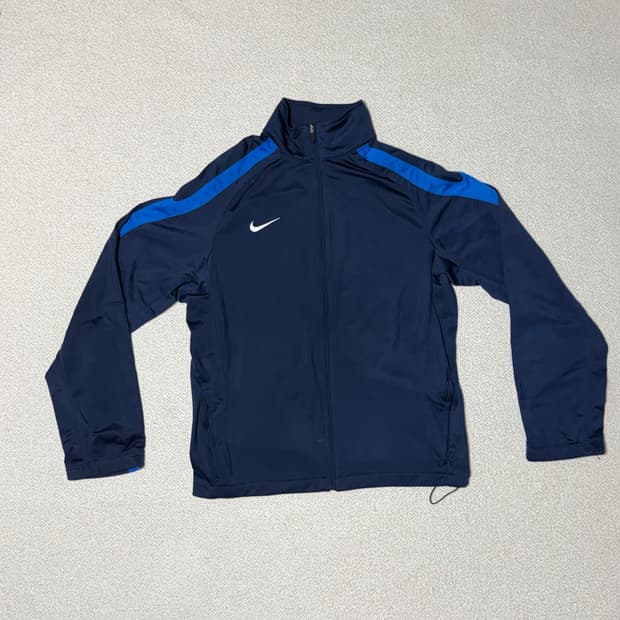 나이키 L 스우시 로고 트랙탑 져지 자켓 네이비