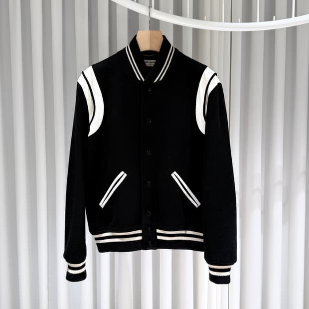 50 / 생로랑 울 테디 바시티 자켓