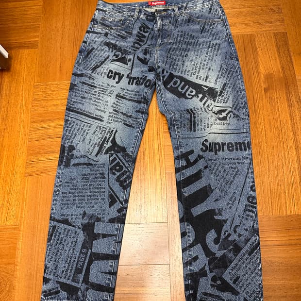 슈프림 뉴스페이퍼 진 