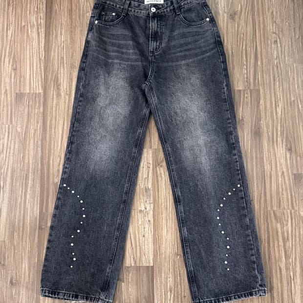 Insilence western stud straight pant