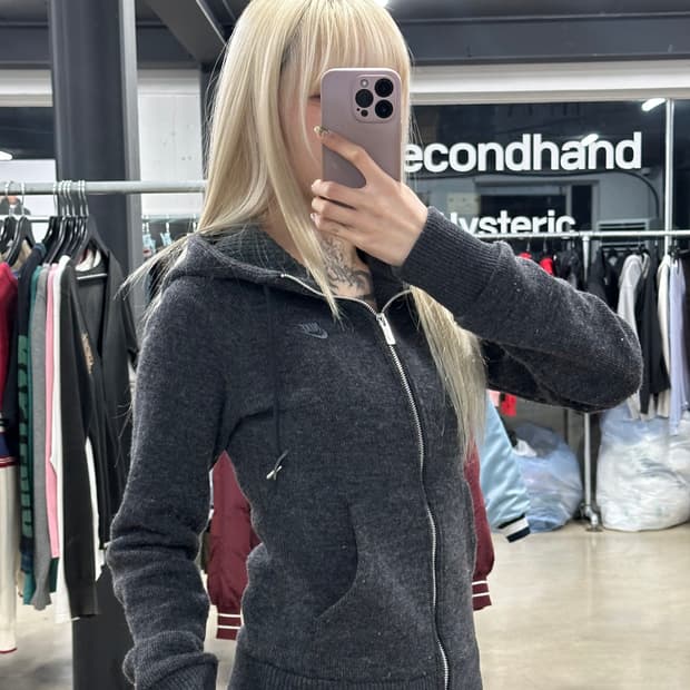 나이키 니트 후드 집업 자켓