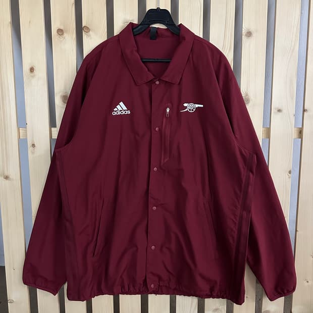 (XL) 아디다스 21-22 버건디 아스날 트래블 코치 자켓 바람막이