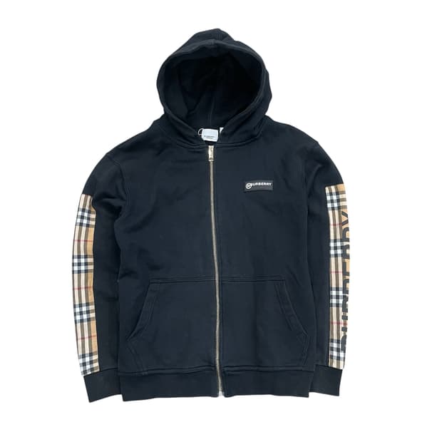 버버리 후드집업 블랙