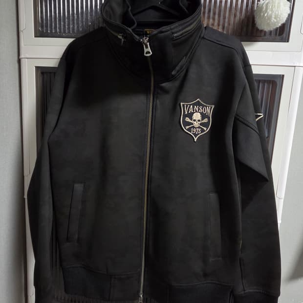 밴슨 vanson 카모 하이넥 2-way 투웨이져지