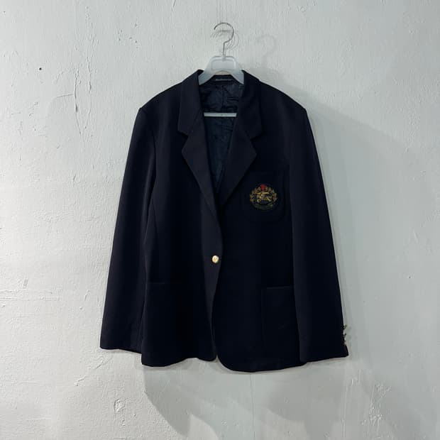 버버리 크레스트 금장 블레이저 자켓 여성M