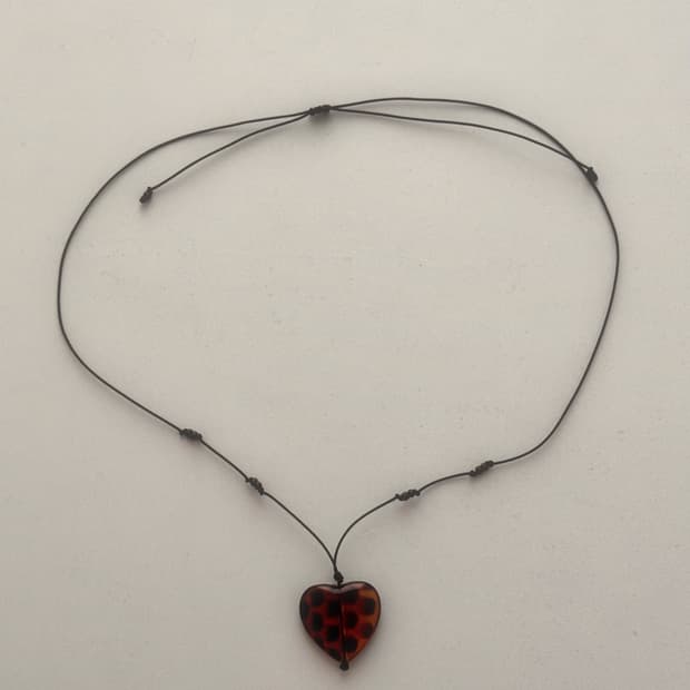 비즈목걸이 매듭목걸이