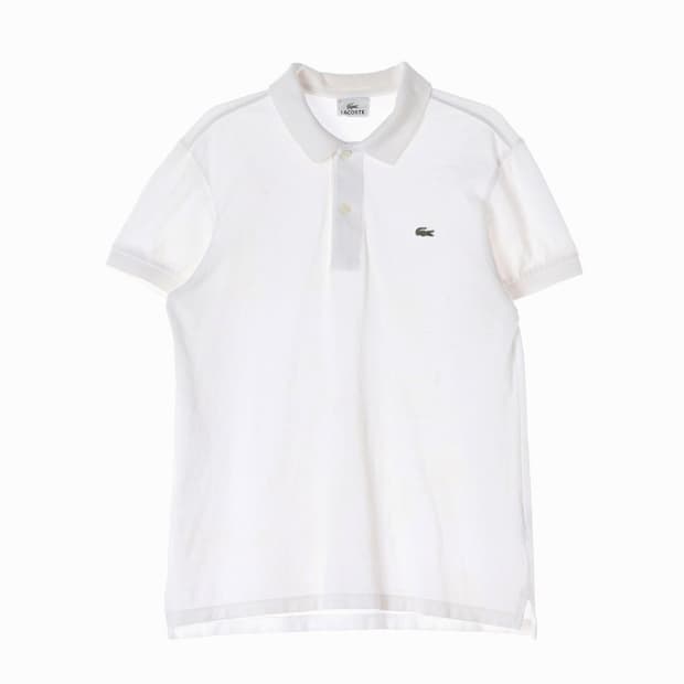 라코스테 화이트 빈티지 피케 폴로 셔츠 4