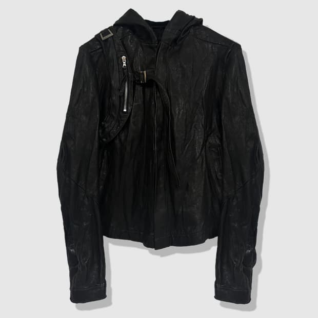 교환)san263-1 레더 자켓 52 블랙 > 브라운