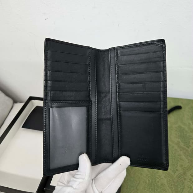 [정품 보증서] 구찌 웹삼선 장지갑