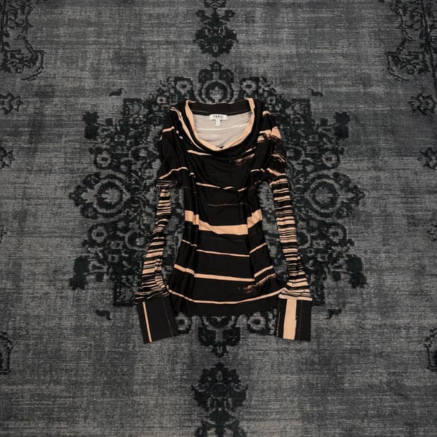 Nicole farhi stripe drape cut sew