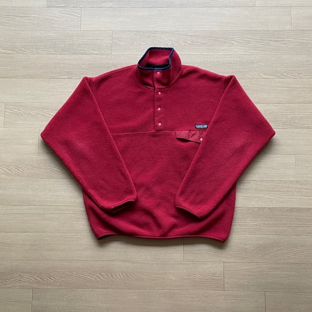 90s 파타고니아 신칠라 라즈베리 퍼플 빈티지 플리스