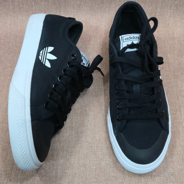 아디다스 265mm- 니짜 트레포일 블랙 스니커즈
