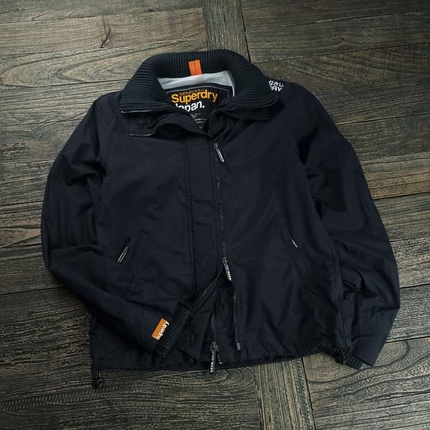 [슈퍼드라이] 재팬 바람막이 자켓 블랙 M18689