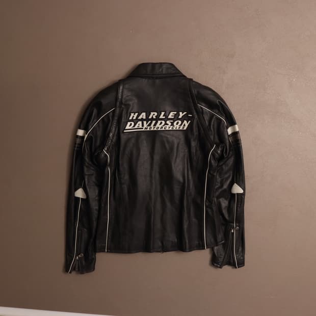 00'S 할리데이비슨 레이싱 레더 가죽자켓 A1359