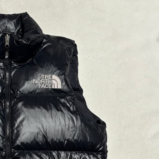 90 노스페이스 700 눕시 유광 패딩 베스트