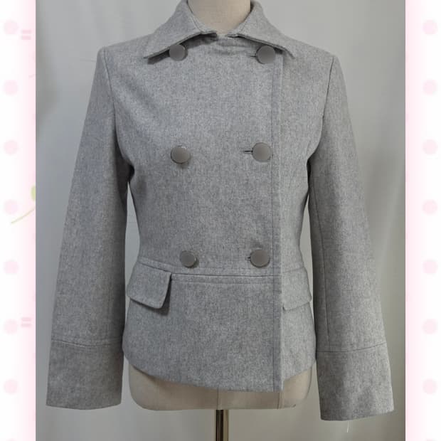 연회색 울혼방 자켓