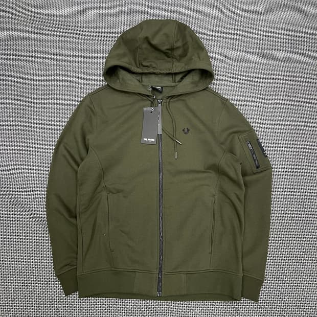 착샷O 트루릴리전 카키 후드집업