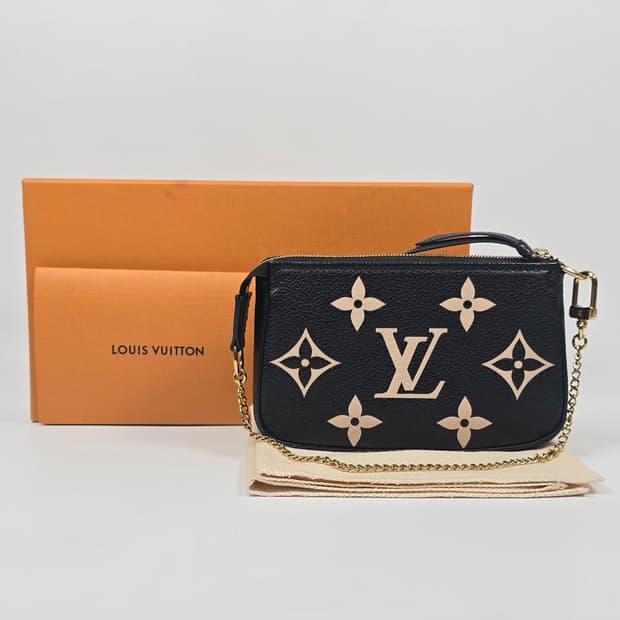 루이비통 바이 컬러 모노그램 앙프렝뜨 미니 포쉐트 악세수아 파우치