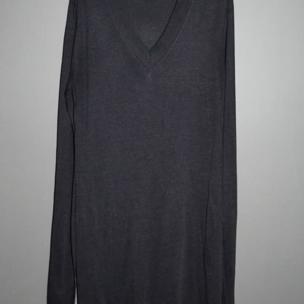 Maison Margiela 울 브이넥 원피스