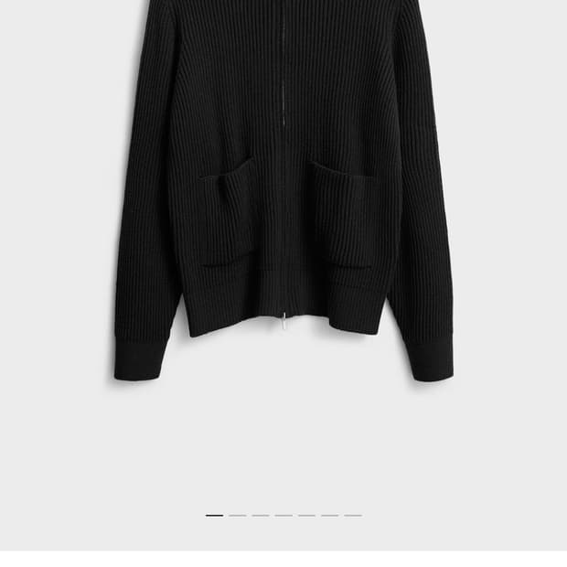 포터리 25fw 집업니트 블랙 4 105