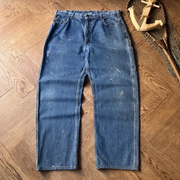 [38]칼하트 USA 빈티지 페인팅 워크 데님 팬츠