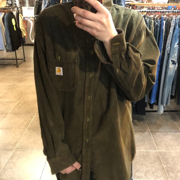 [NO.9] 칼하트 골덴 셔츠 브라운