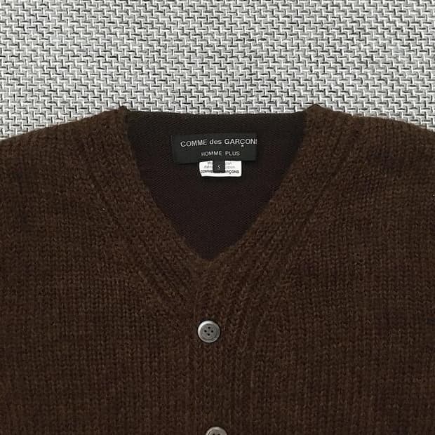 Mohair blended v-neck knitwears