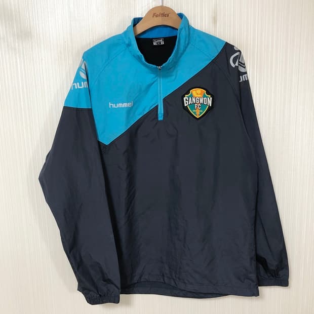 K리그 험멜 강원FC 선수실착 하프집업 윈드셔츠 XL