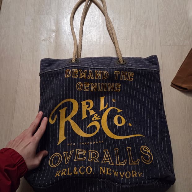 더블알엘 RRL 토트백 팝니다 